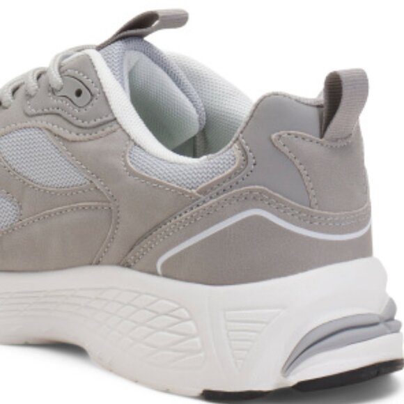 NEW NICOLE MILLER Hawk Retro Jogger Sneakers Grey Multi for women 252 - Picture 4 of 5